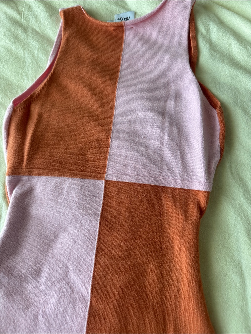 Princess Polly Pink and Rust Colorblock Knit Dress - Picture 3 of 6